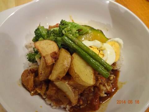 揚げ野菜のっけ和風カレー